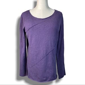 CALVIN KLEIN JEANS soft angora knit sweater women's Large grape